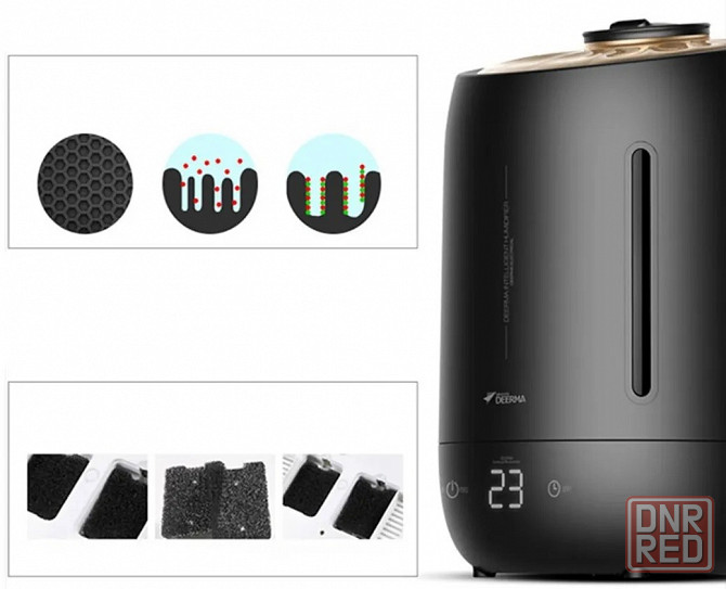 Увлажнитель воздуха Xiaomi Deerma Air Humidifier (5л) DEM-F600S Черный Макеевка - изображение 5