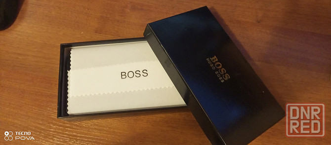 Портмоне мужское черного цвета Hugo Boss. (Кошелек, бумажник). Макеевка - изображение 1