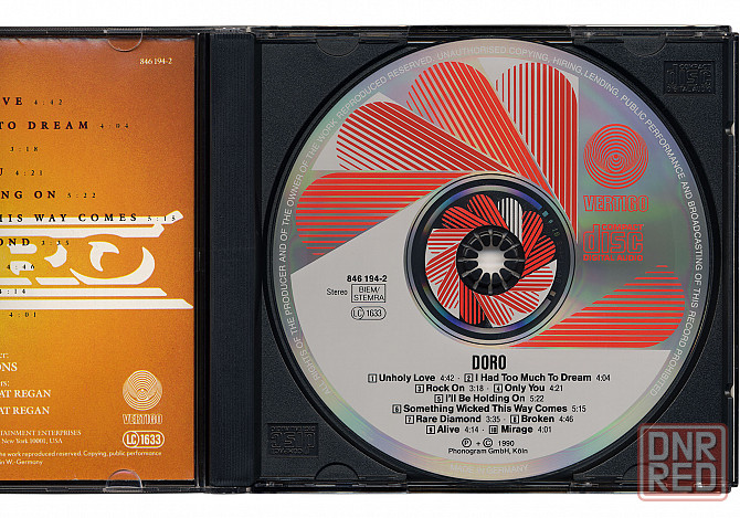 Компакт диск ( CD ) DORO (made in Germany) Донецк - изображение 3
