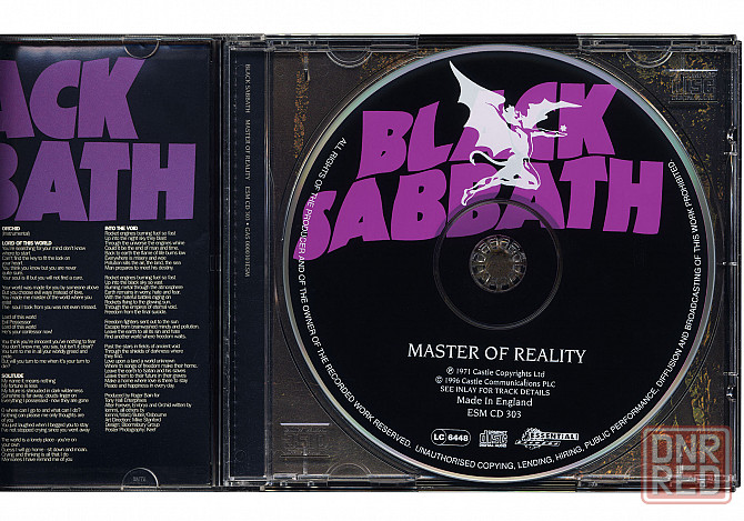 Компакт диск ( CD ) Black Sabbath - Master of reality (made in England) Донецк - изображение 3