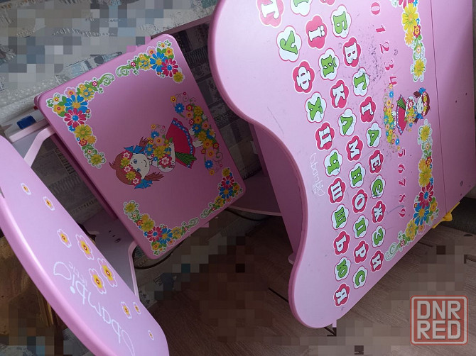Детский столик и стульчик деревянные Донецк - изображение 1