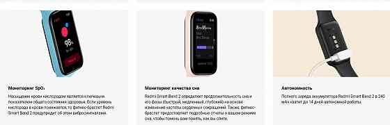 Фитнес-браслет Xiaomi Redmi Smart Band 2 Global (черный) Макеевка
