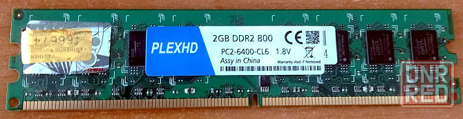 Планка памяти PLEXHD 2Gb DDR2 800 PC2-6400-CL6 Донецк - изображение 1