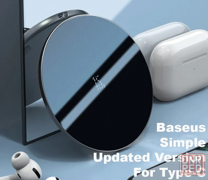 Беспроводное зарядное устройство Baseus Simple Wireless Charger 15W Черный (WXJK-B01) Макеевка - изображение 2