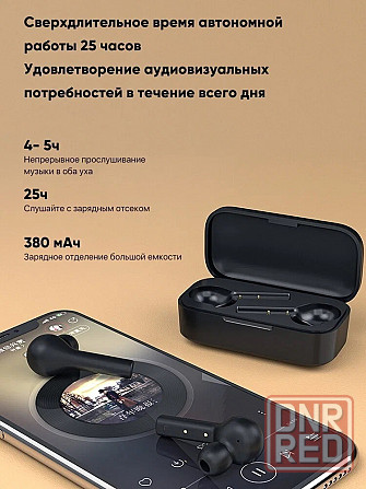 Беспроводные наушники Xiaomi QCY T5 (черные) Макеевка - изображение 2