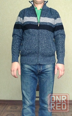 Мужской свитер на молнии, с утеплением. Донецк - изображение 2