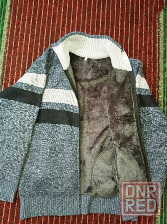 Мужской свитер на молнии, с утеплением. Донецк - изображение 4