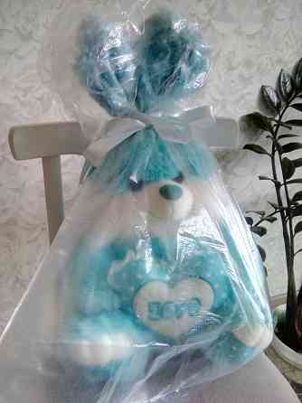 Мягкая игрушка "Заяц с сердцем" (новая 58 см). Донецк