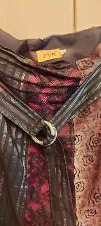 Стильная длинная юбка в вишнёво-пепельно-розово-чёрных тонах Донецк