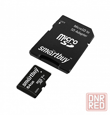 micro SDXC карта памяти Smartbuy 064GB cl10 U3 V30 для видеонаблюдения (с адаптером SD) Макеевка - изображение 2