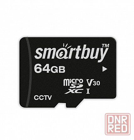 micro SDXC карта памяти Smartbuy 064GB cl10 U3 V30 для видеонаблюдения (с адаптером SD) Макеевка - изображение 3