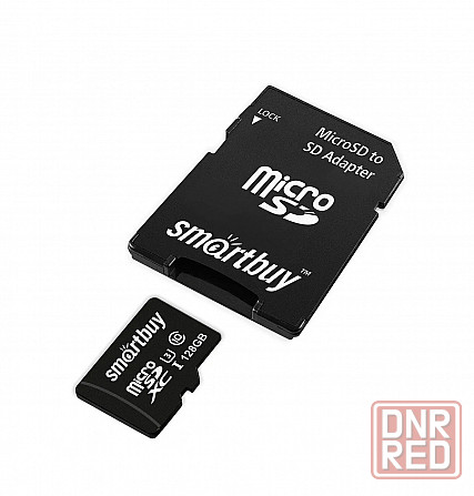 micro SDXC карта памяти Smartbuy 128GB Class10 PRO U3 RW9070 MBs (с адаптером SD) Макеевка - изображение 3