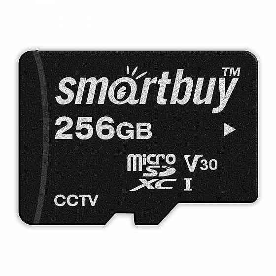 micro SDXC карта памяти Smartbuy 256GB cl10 U3 V30 SB256GBSDCCTV (с адаптером SD) Макеевка