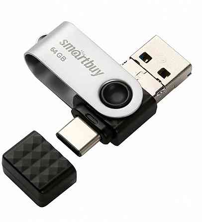 UFD 3.0/3.1 Smartbuy 64GB TRIO 3-in-1 OTG (USB Type-A + USB Type-C + micro USB) Макеевка