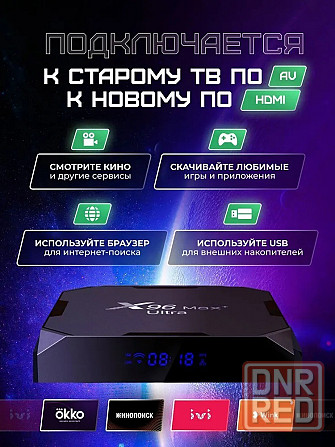 ТВ приставка X96 Max + Ultra 4/32Gb Android 11 Макеевка - изображение 2