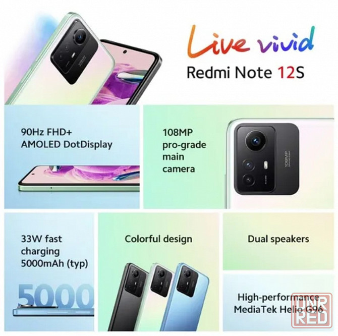 Xiaomi Redmi Note 12S (8/256) Донецк - изображение 2