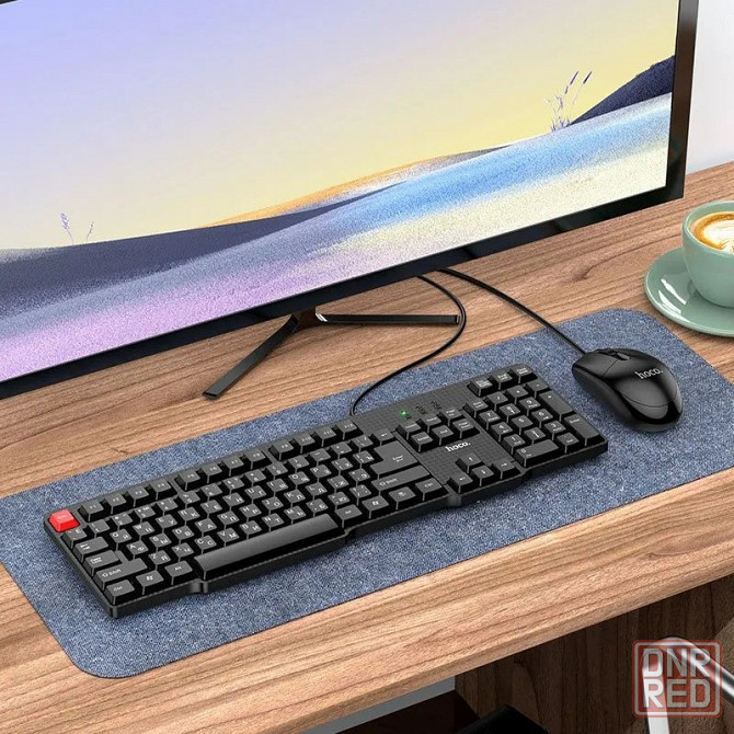 Игровая клавиатура и мышь Hoco GM16 Business черный Макеевка - изображение 2
