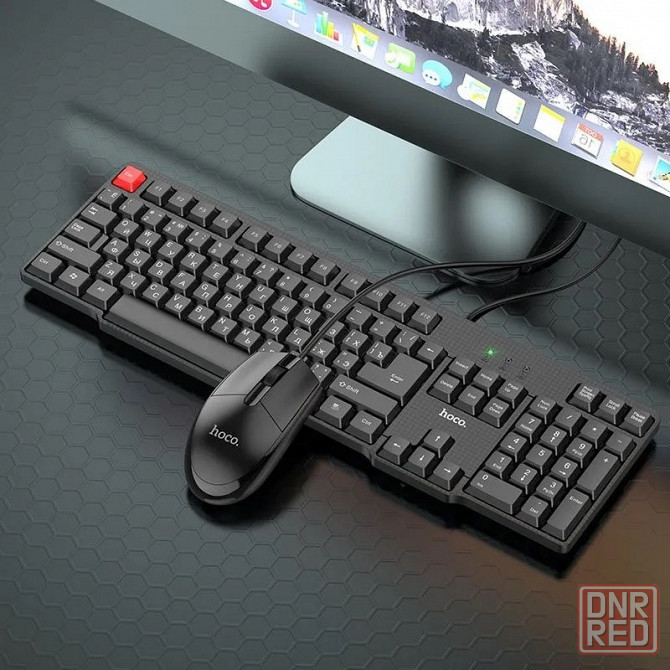 Игровая клавиатура и мышь Hoco GM16 Business черный Макеевка - изображение 1