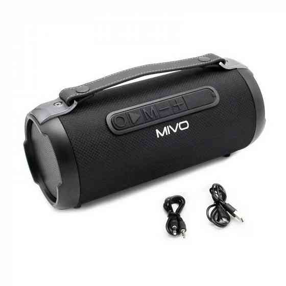 Портативная колонка MIVO M08 (Bluetooth, USB, MicroSD, FM, AUX, Mic) 3D Стерео Динамик 10W Макеевка