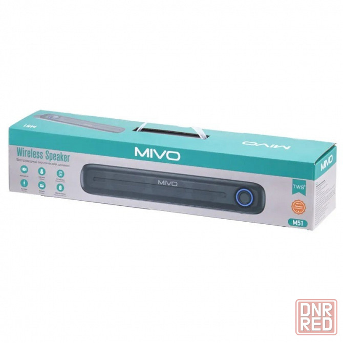 Портативная колонка MIVO M51 (Bluetooth, USB, MicroSD, FM, AUX, Mic) 3D Стерео Динамик Макеевка - изображение 2