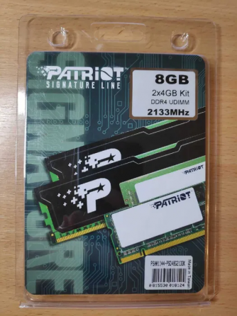 Оперативная память Patriot Memory SL 8gb (2 по 4гб) DDR4 CL15 Новая! Донецк