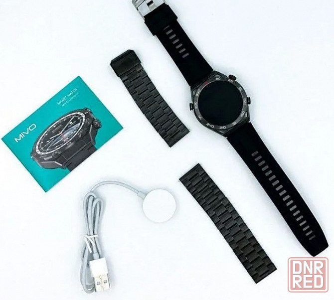 Cмарт часы Mivo Ultimate (1.5 HD IPS, IP68, NFC, ответ по BT) Black Макеевка - изображение 3