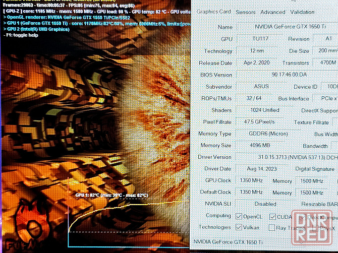 Игровой asus Tuf gaming/ ryzen7 3570H/ GTX 1650Ti-4гб/ ssd 512/ ЛучшееРешение Донецк - изображение 5