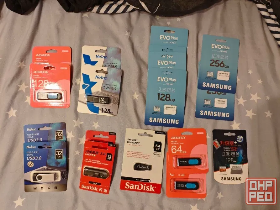 Флешка, Карта памяти micro sd Netac , Sandisk, SAMSUNG Evo 32 - 256 gb Новая! Донецк - изображение 1