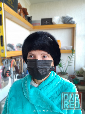 Шапка женская красивая норковая Донецк - изображение 4