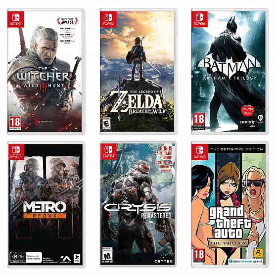 Игры Nintendo Switch, картриджи приставки, консоль Нинтендо Свитч Донецк