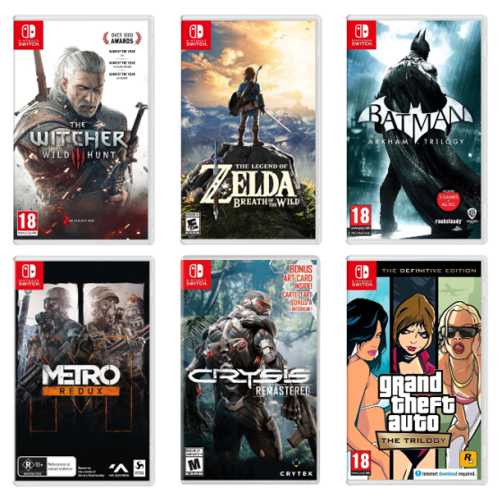 Игры Nintendo Switch, картриджи приставки, консоль Нинтендо Свитч Донецк
