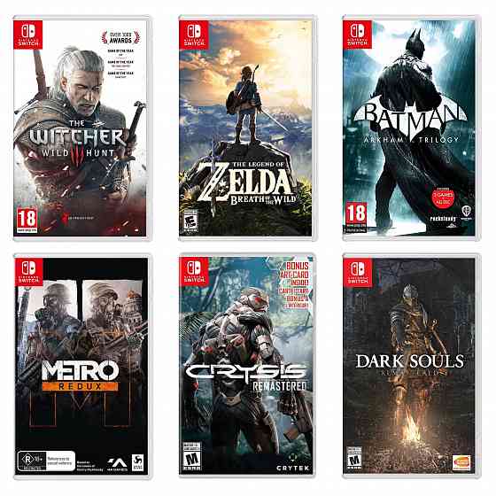 Игры Nintendo Switch, картриджи приставки, консоль Нинтендо Свитч Донецк