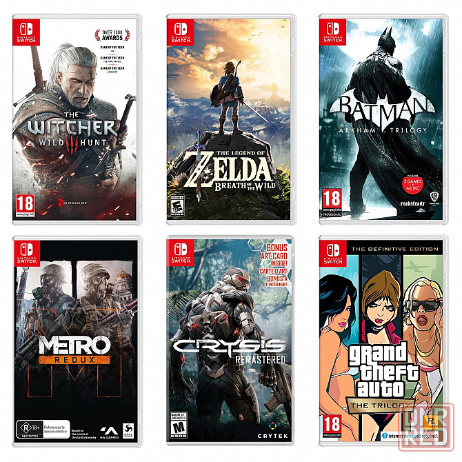 Игры Nintendo Switch, картриджи приставки, консоль Нинтендо Свитч Донецк - изображение 1