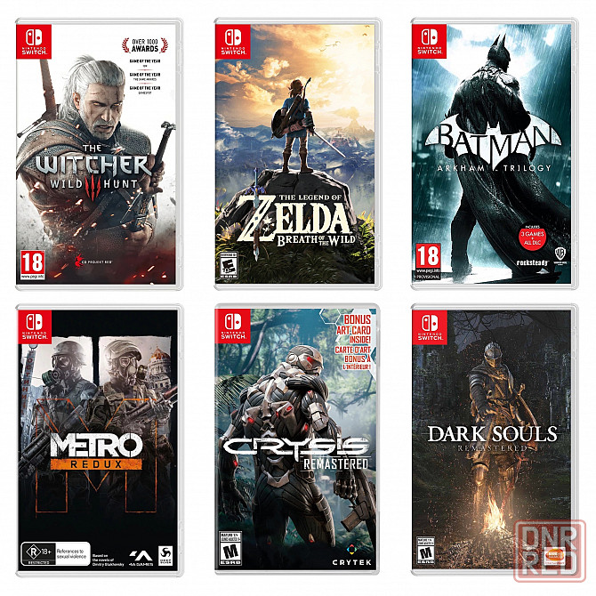 Игры Nintendo Switch, картриджи приставки, консоль Нинтендо Свитч Донецк - изображение 1