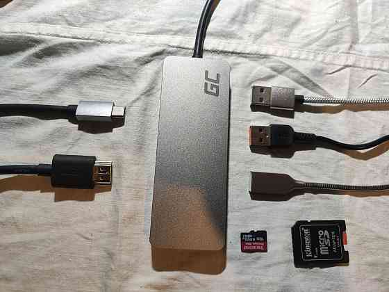 Адаптер-хаб GREENELL AK50 Green Cell USB-C HUB 7 в 1 Донецк