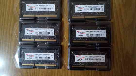Модули оперативной памяти для ноутбука DDR3 1333, 1066, 800MHz 4Gb Донецк