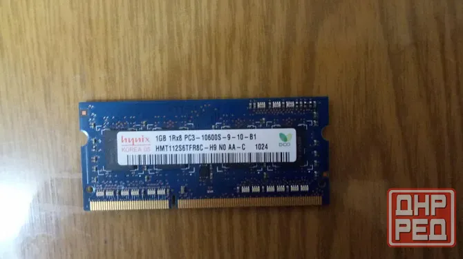 Продам модуль оперативной памяти для ноутбука, Hynix DDR3 1333, 1066 MHz 1Gb Донецк - изображение 1