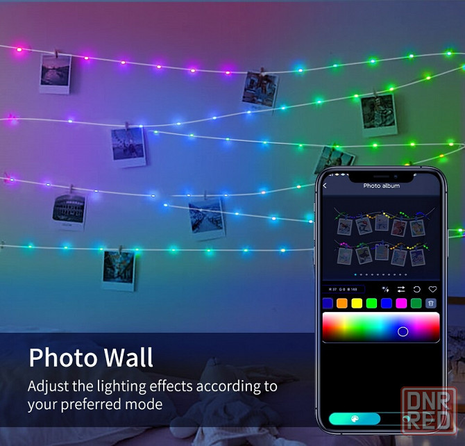 Светодиодная гирлянда Dreamcolor RGB Bluetooth с микрофоном Донецк - изображение 5