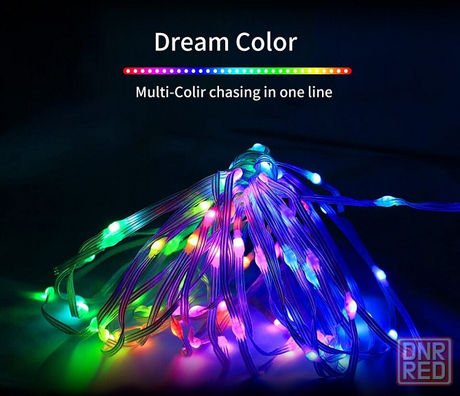 Светодиодная гирлянда Dreamcolor RGB Bluetooth с микрофоном Донецк - изображение 2