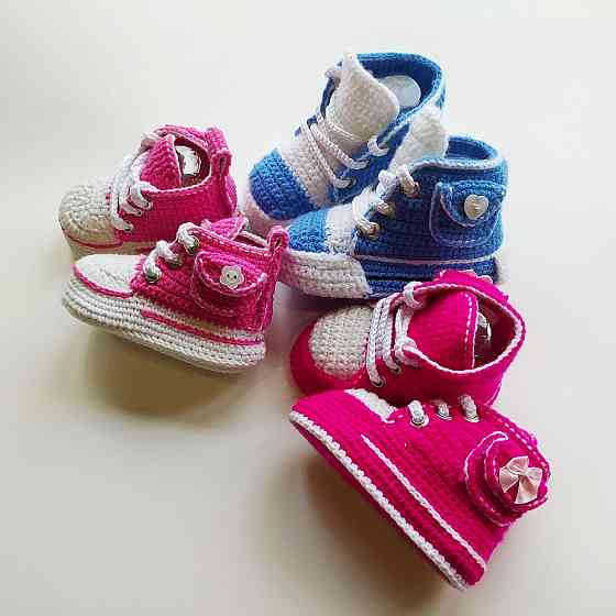 Пинетки для новорожденных ручная работа Донецк