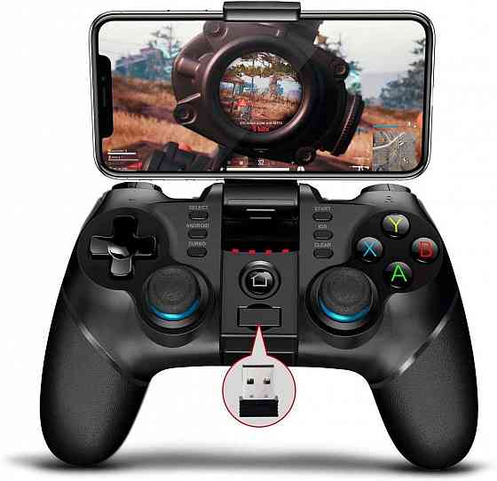 iPega PG-9156 Беспроводной геймпад для телефона с адаптером (Android/iOS, Windows, PS4, PS3, NS) Донецк
