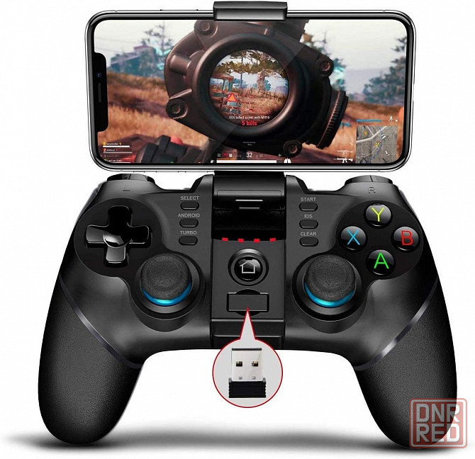 iPega PG-9156 Беспроводной геймпад для телефона с адаптером (Android/iOS, Windows, PS4, PS3, NS) Донецк - изображение 1
