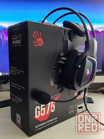 A4Tech Bloody G575 USB 7.1 Наушники Игровые с Подсветкой и микрофоном, гарнитура Донецк - изображение 1