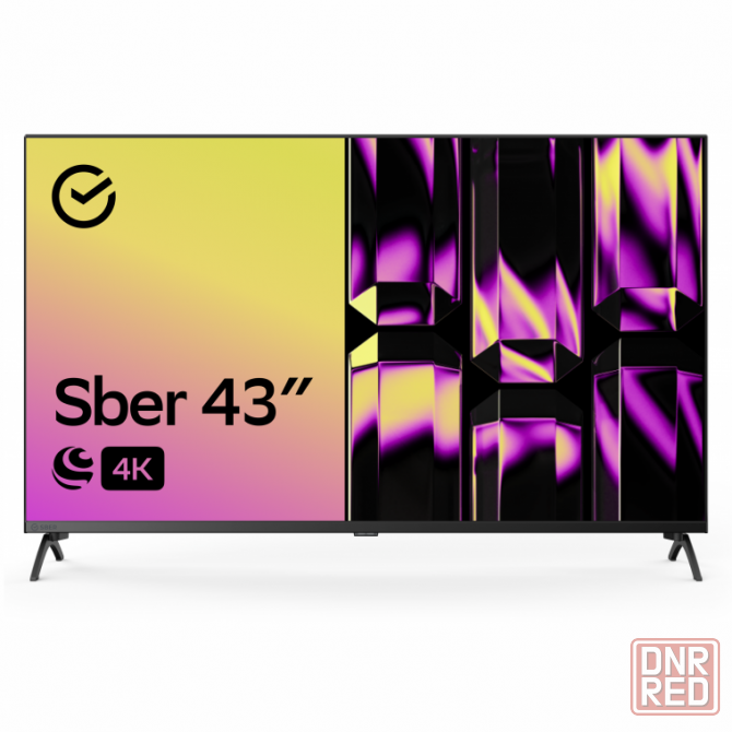 Телевизор Sber SDX-43U4123B, 43"(109 см), UHD 4K RAM, 1,5GB, (2023) Донецк - изображение 1