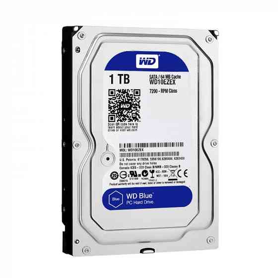 Жесткий диск 3.5" Western Digital WD Caviar Blue 1 ТБ, SATA III, 64 Mb, 7200 rpm (WD10EZEX) Донецк