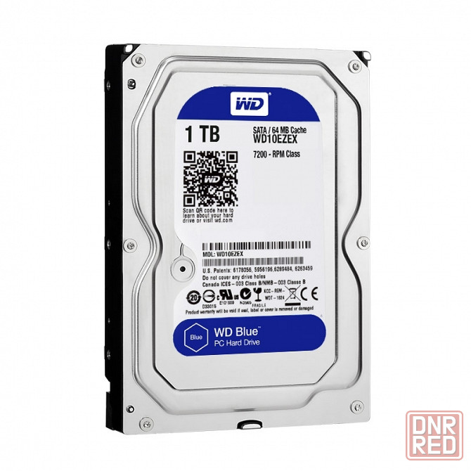 Жесткий диск 3.5" Western Digital WD Caviar Blue 1 ТБ, SATA III, 64 Mb, 7200 rpm (WD10EZEX) Донецк - изображение 1