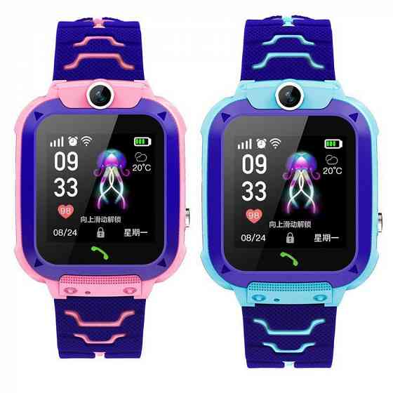 Smart Baby Watch Q12 PURPLE с Камерой и GPS, Умные Детские смарт - часы Донецк