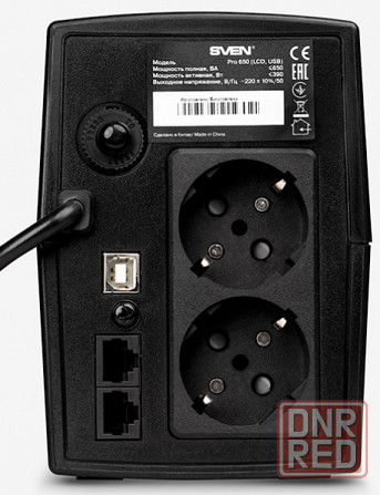 Источник бесперебойного питания SVEN Pro 650, line-interactive, 650VA/390W Донецк - изображение 1