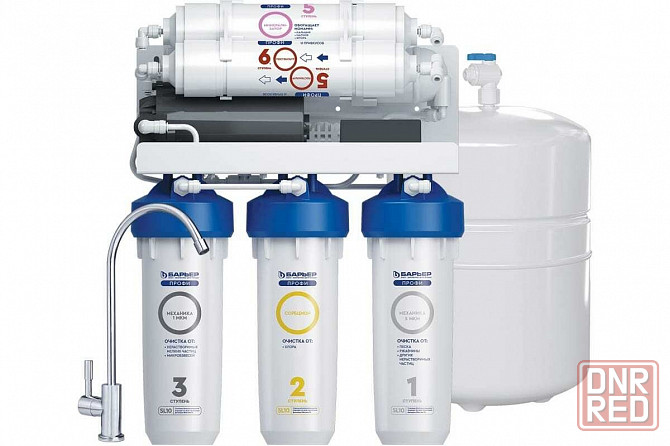 Система очистки воды с обратным осмосом Барьер Профи Осмо 100 Boost m с насосом и минерализатором Донецк - изображение 1