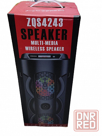 ZQS-4243, 16Вт Портативная беспроводная колонка c RGB подсветкой + микрофон + пульт Донецк - изображение 1